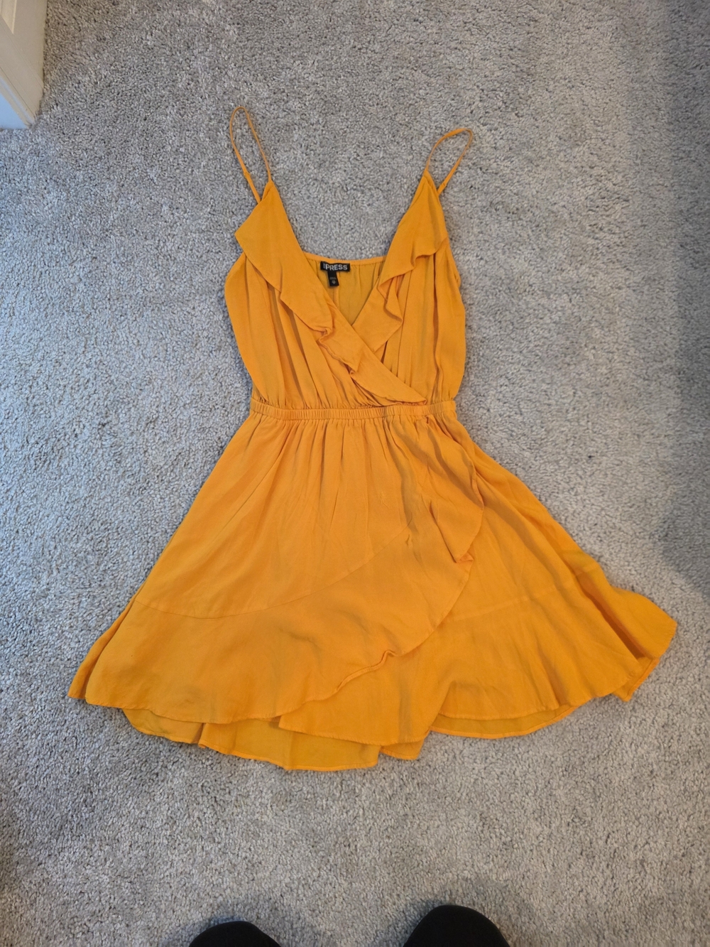 Express Yellow Spaghetti-Strap Sundress